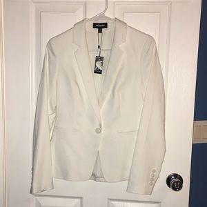 NWT Express size 2 white blazer